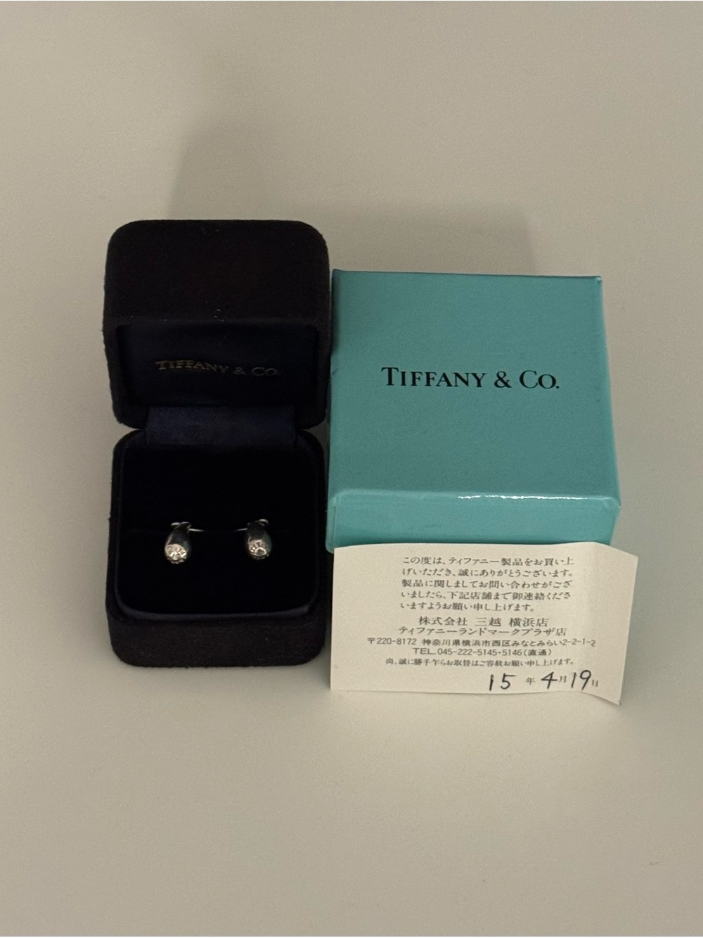 Authentic Tiffany & Co. Elsa Peretti Sterling Silver Teardrop Earrings with Box